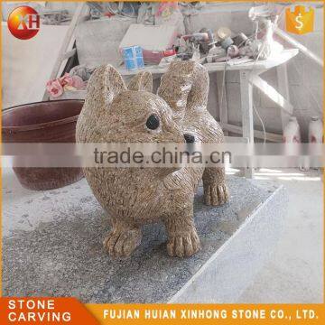 High Quality Cute Marble Sleep Stone Dog Carving photo-6