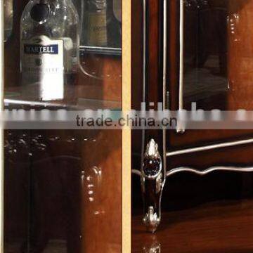 Luxury American Style Wine Cabinet, Royal Wood and Glass Showcase, Nice Hand Carving Display Cabinet (BF01-ML055) photo-6