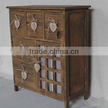 2014 Antique FSCstorage Wooden Cabinet With Drawer for Living Room photo-2