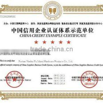 Credit Example Certificate