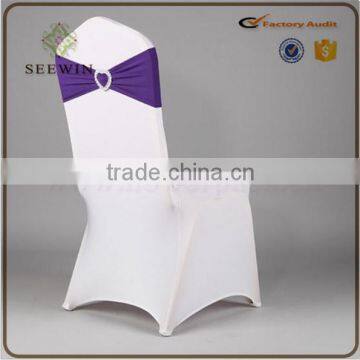 2016 Wholesale Spandex Chair Cover Bands With Heart Buckle Spandex Chair Sash for Wedding photo-6
