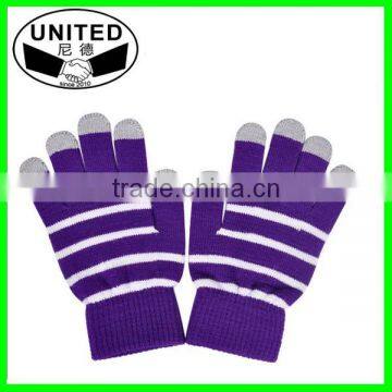 Winter Warm Soft Screen Glove Acrylic Knitted Magic Gloves for Smartphone photo-2