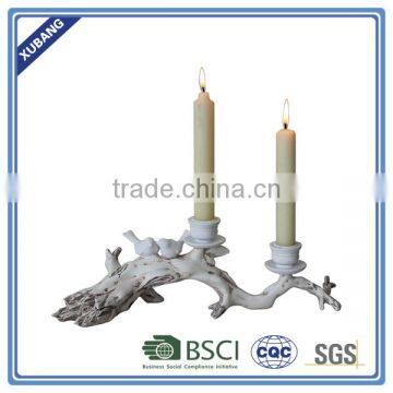 Chinese Poly Resin Wholesale Twin Bird Candle Holder photo-4