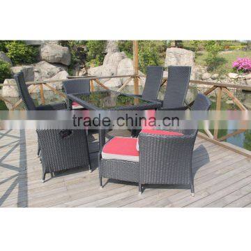 Adjustable Rattan Chair With High Back And Cushion photo-6