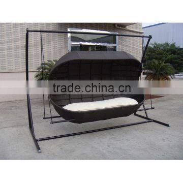 Rattan Synthetic Wicker Swing Chair photo-4