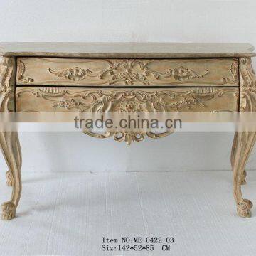Room Decorative Furniture Marble Top Plexiglass Console Table photo-3