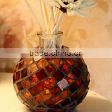New Design200ml 300ml Mosaic Reed Color Glass Diffuser Bottle photo-2