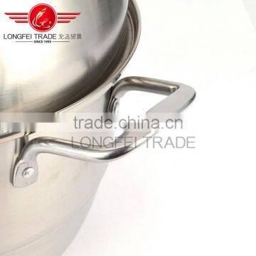 2016 New Design High Quality Stainless Steel Steamer Cooking Pot With Hollow Handles and Metal Lid photo-6