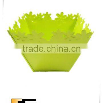 Colourful Sqaure Metal Flower Pot Flower Bucket photo-4