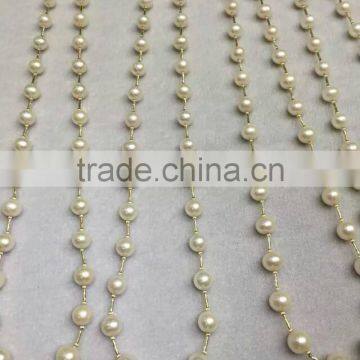 11-12mm White Freshwater Pearl Jewelry Necklace With 14K White Gold photo-2