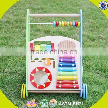 2017 New Design Wooden Baby Boy Walkers High Quality Wooden Baby Boy Walkers Best Sale Baby Boy Walkers W08J001 photo-3