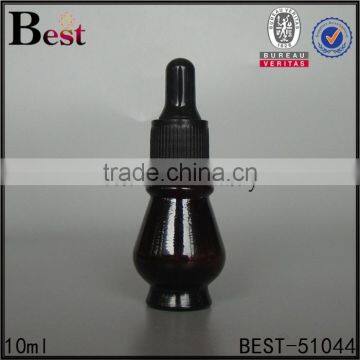 10ml Black Essential Oil Glass Bottle Hot Sale Glass Essential Oil Bottle Glass Vial With Plastic Cap photo-3