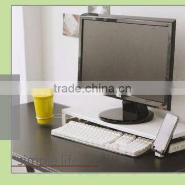 Desktop Organizer Office Glass Computer Laptop Monitor Stand Riser With USB Hubs photo-3