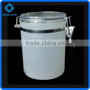 White Food Storage Container Plastic Candy Can