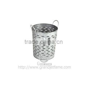 household metal wire garbage bin trash basket