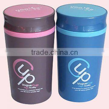 320ml Plastic Airtight Vacuum Cup With Lid/Water Cup/Vacuum Bottle