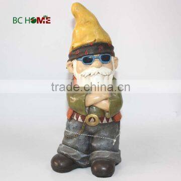 2015 new design decoration resin ceramic garden gnome