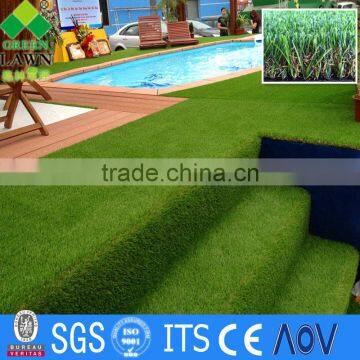 High quality artificial grass lawn with PU backing