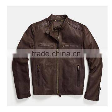 Retro Racer Leather Jacket photo-2