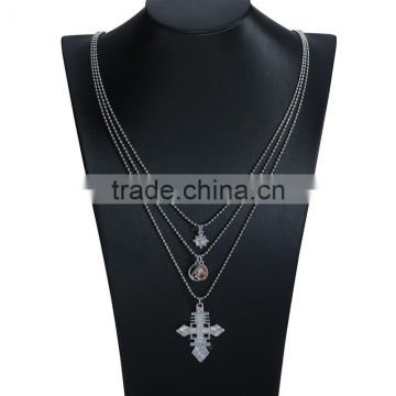 Big brand ZA multi chain pendant sweater necklace jewelry hot sale