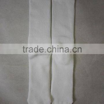 White Blank Sublimation Socks 100 Polyester Socks With Rib on Leg photo-2