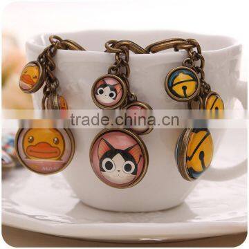 Exquisite Bronze Metal Starry Sky Bag Hanger,creative Cartoon Keychains,planet Car Key Holder photo-4