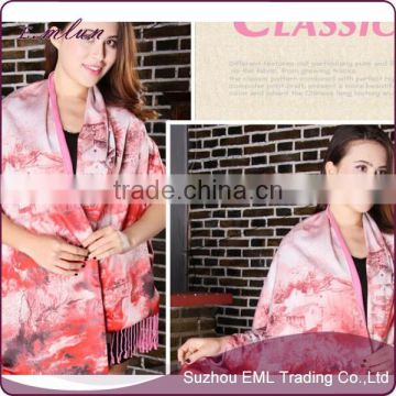 Lady personalized silk blend scarf and shawl wholesale