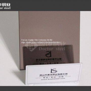 304 Decorative Brown Golden Mirror Stainless Steel for Building Material photo-3