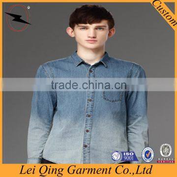 Newest Men's Denim Shirt British Style Factory Price,men's Fashion Shirt Casual/dress Shirts photo-2