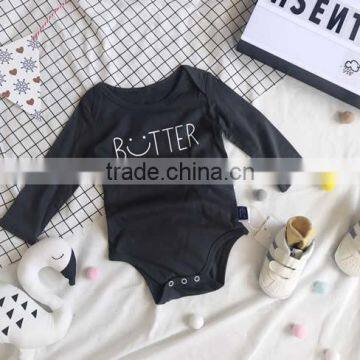0-3 Years 2017 Baby Romper Autumn Cotton Letter Babys Jumpsuits (pick Size Color ) photo-3
