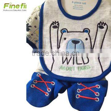 Cheap Newborn Fancy Fresh Cotton Baby Clothing Set Wholesale photo-4