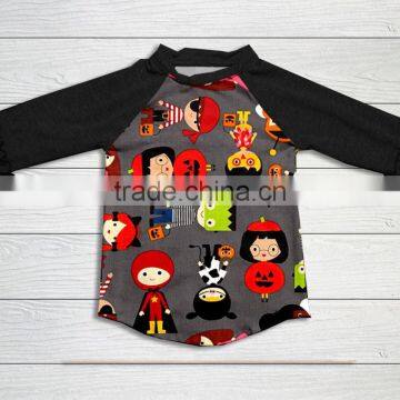 unique children festival print clothes in fall boutique girl long sleeves shirt remake