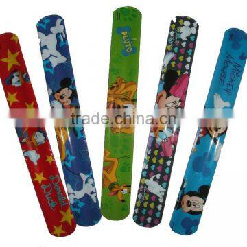 Promotional Reflective Custom Pvc Printed Slap Band Slap Bracelet photo-2