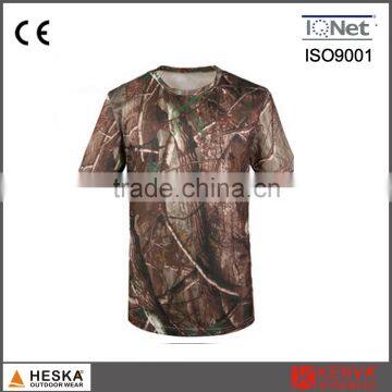 Military Army Color 100% Cotton Jersey Mens Short Sleeve Camouflage t Shirt photo-4