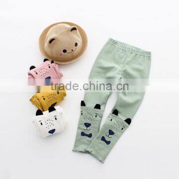 Wholesales Spring Cotton Printing Girls Children Elastic Leggings photo-5