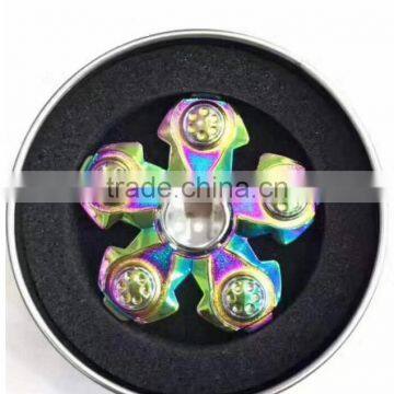 Copper Two Leaves Fingertip Gyro photo-4