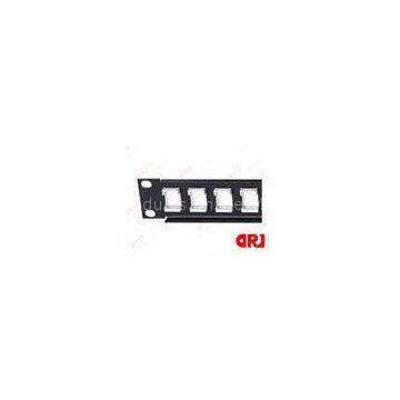 Black empty 16 / 32 port Rj45 Rack Mount Patch Panel 1U for cat5e / cat6