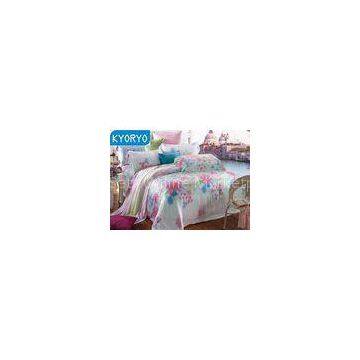 Full Queen Cotton Bedding Sets / Comfortable Breathable Floral Bedding Sets