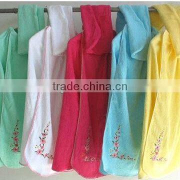 cotton terry hair wrap and bath wrap set