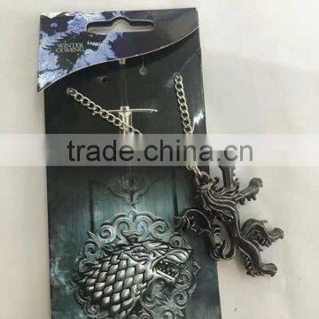 Latest Design Cosplay Game of Thrones Pendant Anime Necklace