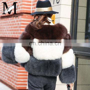 Fashion Women Real Fox Fur Coats Woman Real Fur Coat Winter