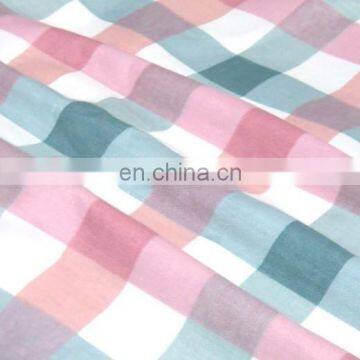 Polyester Cationic Check (Plaid) Fabric