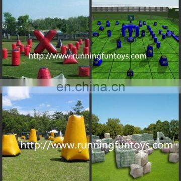 Used inflatable paintball bunker for rental