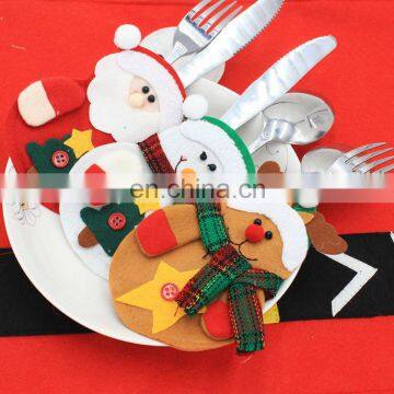 christmas snowman santa claus cutlery sets christmas cutlery holders