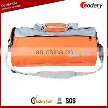 OEM design fashion gym bags with shoe pocket