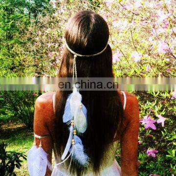 Indonesian style Women Girl feather hair accessories for party or gift