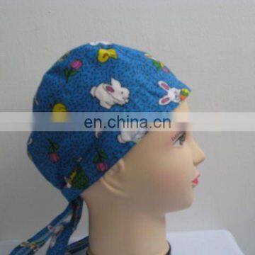 Comfortable and fashion printed cotton, bandana cap,pirate cap,doo-rag