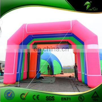 Custom Logo Paste Inflatable Arch Line With Internal Fan