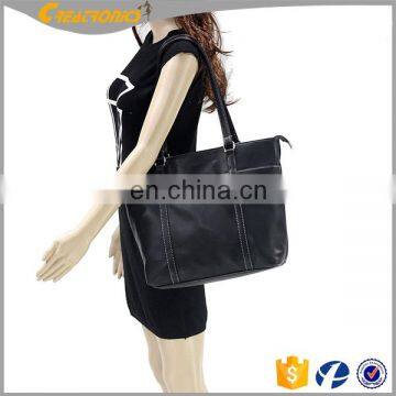 Business Laptop Bag Black Briefcase Handbag Canvas And Leather Messenger Bag Handbags & Messenger Bags