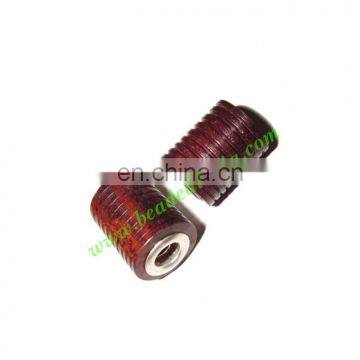 Handmade Fancy Wooden Beads, size 12x15mm, weight approx 1.88 grams BWLHF0026